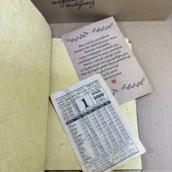 Orijinal Takvim Yaprağı Ile Nostaljik Defter