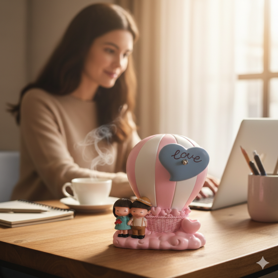 Uçan Balon Müzikli Sevgili Biblosu