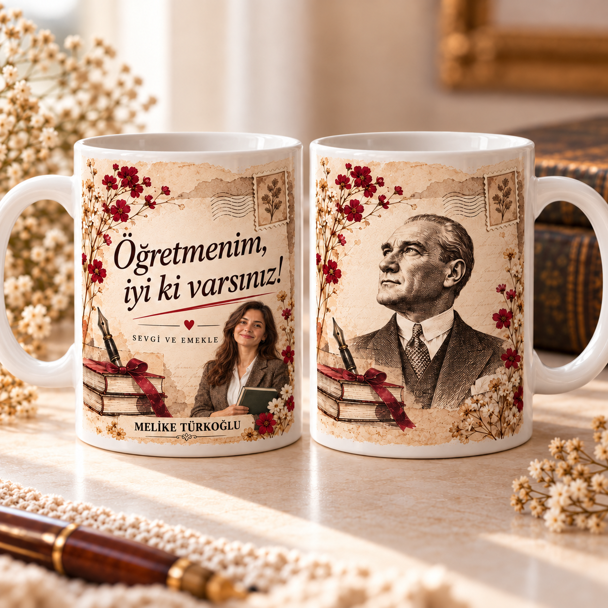 Kişiye Özel Öğretmenler Günü Kupası ürün görseli